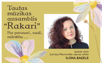 Tautas mūzikas ansamblis “Rakari” aicina uz pavasara koncertu Tautas mūzikas ansamblis “Rakari” aicina uz pavasara koncertu