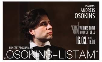 Ceturtdien Vienības namā uzstāsies pianists Andrejs Osokins Ceturtdien Vienības namā uzstāsies pianists Andrejs Osokins