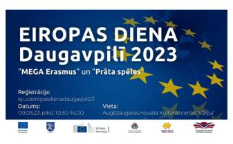 Latgales jauniešus Eiropas dienā aicina uz izzinošu pasākumu Daugavpilī Latgales jauniešus Eiropas dienā aicina uz izzinošu pasākumu Daugavpilī