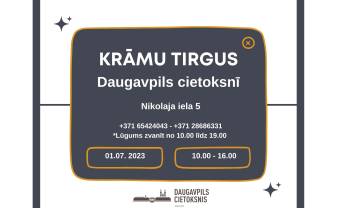 1. jūlijā Daugavpils cietoksnī notiks Krāmu tirgus