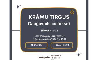 1. jūlijā Daugavpils cietoksnī notiks Krāmu tirgus 1. jūlijā Daugavpils cietoksnī notiks Krāmu tirgus