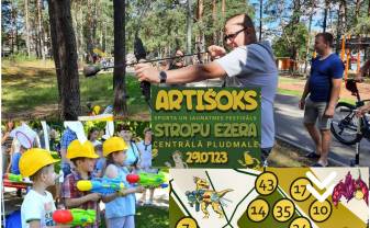 Festivālā ''Artišoks” notiks spēle “Water shoot” un loka šaušanas spēle ''Bultu kaujas''