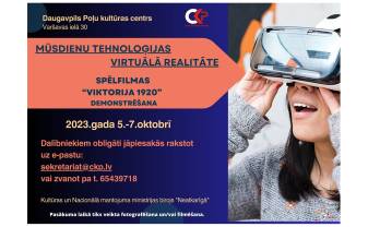 Poļu nams aicina uz virtuālās realitātes kino seansiem