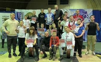 Daugavpils jaunie stiprinieki pierāda savus spēkus Latvijas čempionātā