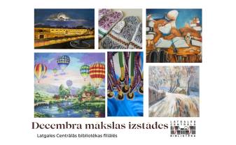 Decembra mākslas izstādes Latgales Centrālās bibliotēkas filiālēs