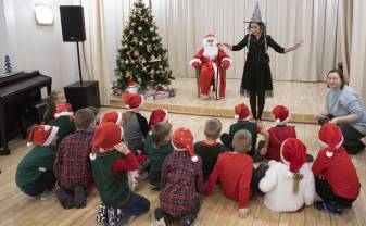 Ziemassvētku vecītis apciemoja bērnus Poļu kultūras centrā!
