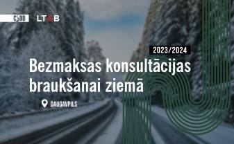 CSDD aicina autovadītājus pieteikties uz bezmaksas konsultācijām ziemas braukšanā Daugavpilī CSDD aicina autovadītājus pieteikties uz bezmaksas konsultācijām ziemas braukšanā Daugavpilī