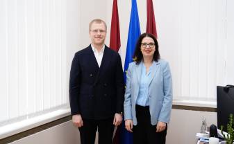 Daugavpilī viesojās Izraēlas vēstniece Sandra Simoviča Daugavpilī viesojās Izraēlas vēstniece Sandra Simoviča