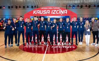 “Daugavpils FS” izcīna godpilno 3. vietu Latvijas telpu futbola kausa finālturnīrā