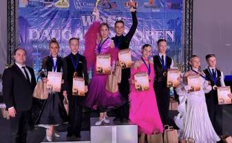 Starptautiska mēroga sacensības “WDSF Daugavpils Open 2025” pulcē vairāk nekā 400 dejotājus no sešām valstīm