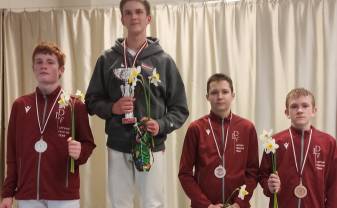 Daugavpils paukotāji Latvijas čempionātā U-13 un U-15 - grupās izcīna 13 no 16 medaļām