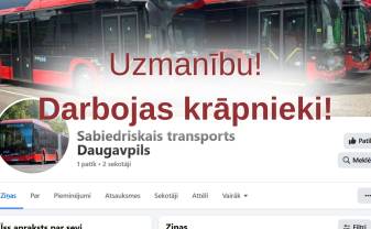 Brīdinājums par krāpniecisku reklāmu no viltus profila SIA “Daugavpils satiksme” vārdā