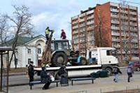 Специалисты предприятия „Daugavpils satiksme”  устраняют  аварию