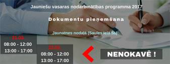 Šodien PĒDĒJĀ DIENA iesniegt dokumentus vasaras nodarbinātības programmā 2017