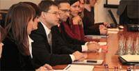 Žanna Kulakova with the other biggest Latvia's cities' mayors had a meeting with Prime Minister V.Dombrovskis.  