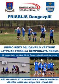 Svētdien Daugavpilī pirmo reizi Latvijas čempionāts frisbijā
