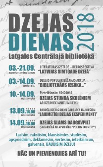 Dzejas dienas 2018 Latgales Centrālajā bibliotēkā Dzejas dienas 2018 Latgales Centrālajā bibliotēkā
