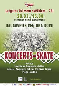 Daugavpilī notiks koru skate – koncerts