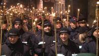День Лачплесиса Даугавпилс отметил факельным шествием (ВИДЕО)