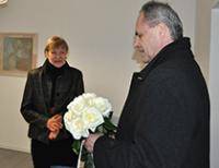 Domes vadība apsveica Goda daugavpilieti Silvu Linarti jubilejā