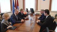 Министр сообщений Анрийc Матисс обсудил c мэром Даугавпилса Янисом Лачплесисом  новые инвестиционные проекты (ВИДЕО)