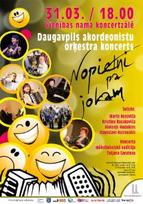 Daugavpils akordeonistu orķestra koncerts  NOPIETNI PA JOKAM