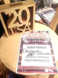 Daugavpils Universitātes Studentu padome ieguvusi titulu ''Gada studējošo pašpārvalde 2014''