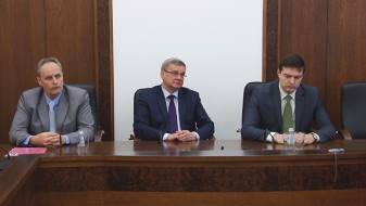 Preses konferencē žurnālisti visvairāk interesējās par uzņēmuma “DzKSU” darbu (VIDEO) Preses konferencē žurnālisti visvairāk interesējās par uzņēmuma “DzKSU” darbu (VIDEO)