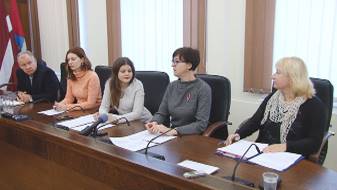 Preses konference bija veltīta Latvijas Republikas proklamēšanas gadadienas svinībām Daugavpilī (VIDEO)