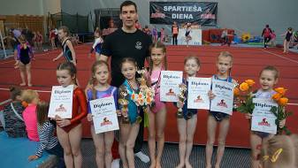 Даугавпилсские гимнастки выиграли переходящий кубок «Спартанец»