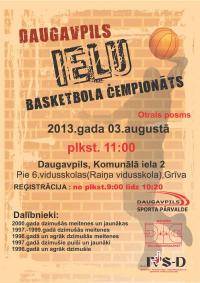 3. augustā Daugavpils ielu basketbola čempionāta 2. posms
