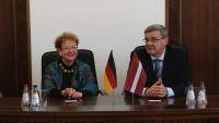 С рабочим визитом в Даугавпилсе побывала посол Германии (ВИДЕО)