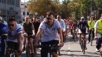 В Даугавпилсе прошел второй велопробег «Критическая масса» (ВИДЕО)