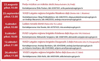 VUGD aicina uz informatīvajiem semināriem Latgalē par ugunsdrošības prasībām